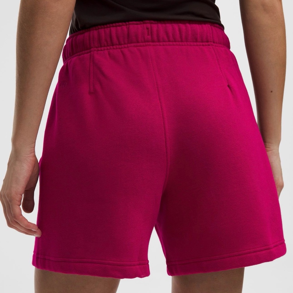 Lululemon Athletica Scuba High Rise Shorts Berry Rumble
